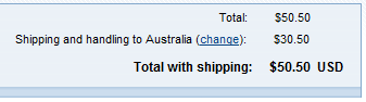 Shipping is calculated based on the specified criteria in your profile