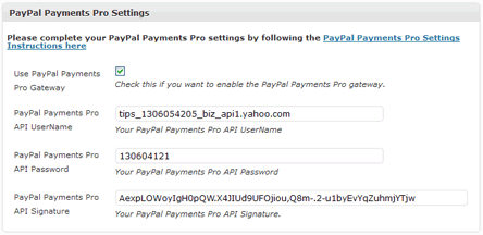 PayPal Payments Pro Setup