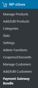 wp payment gateway bundle settings