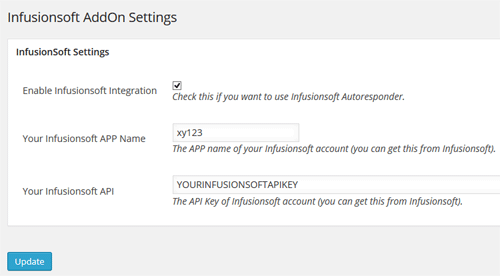 emember-infusionsoft-settings-interface