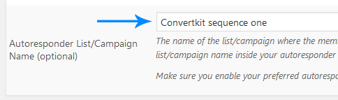 convertkit-sequence-name-in-membership-level