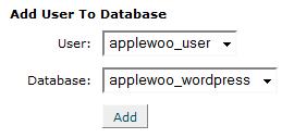 Add WordPress User to the Database