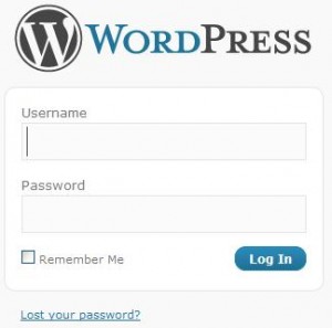 WordPress Login Screen