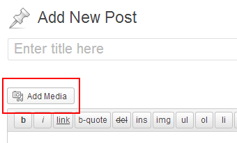 add media button in wp post