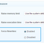 force rewrite settings screenshot