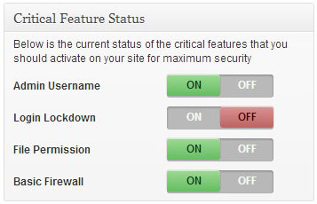 critical security feature status