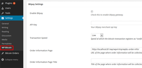 wordpress-bitcoin-payments-plugin-settings