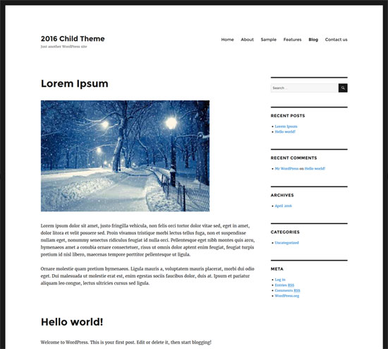 simple-clean-design-child-theme-preview