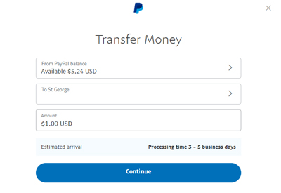 Paypal clearance cash out