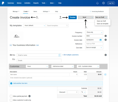 Creating Invoices Using Paypal For Your Business Tips And Tricks Hq